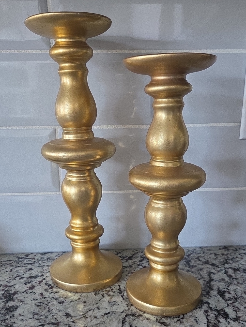T.J.Maxx | Gold Candle Holder Set (14" & 12")